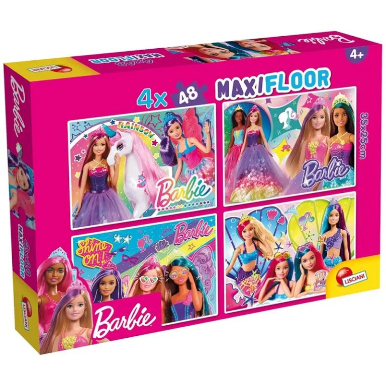 Barbie Maxi Puzzle I Bojanka 4x48 Kom