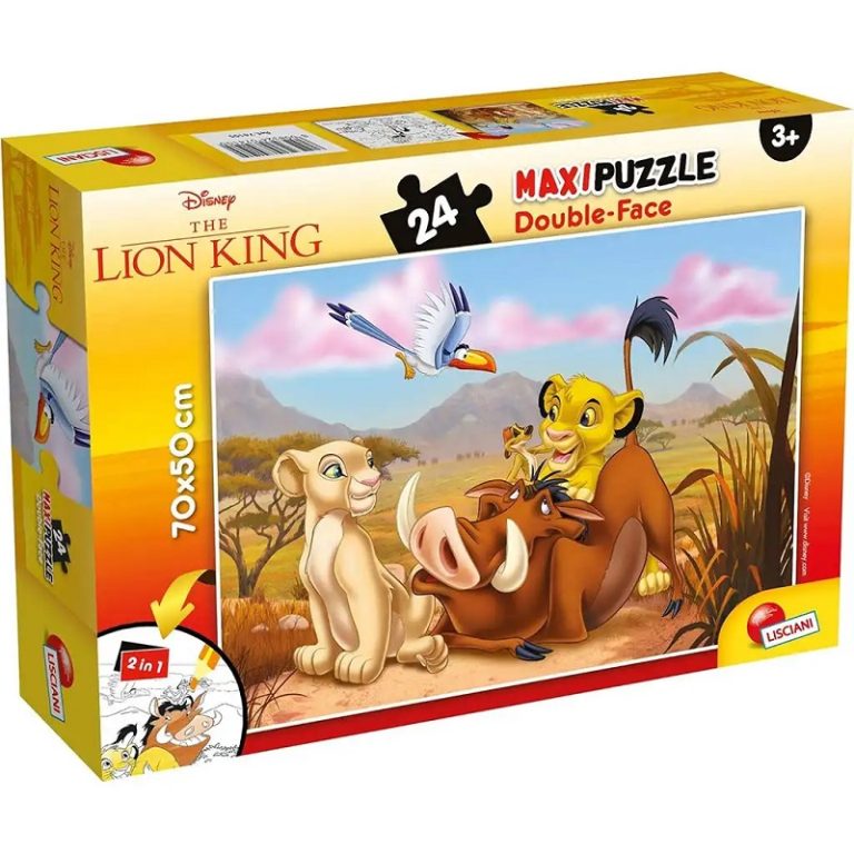 Disney Kralj Lavova puzzle 24 komada i bojanka