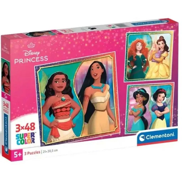 Disney Princess Puzzle 3×48 Kom Clementoni